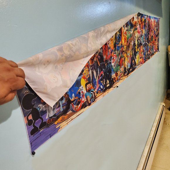 8 foot Super Smash Bros. Ultimate Mural Everyone Is Here! banner tapestry flag - Picture 2 of 10